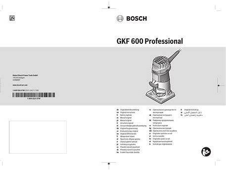 bosch gkf 600 professional