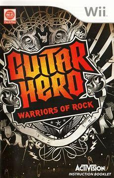 nintendo guitar hero warriors of rock wii