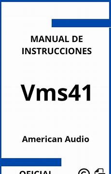 american audio vms41