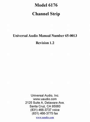 universal audio 6176